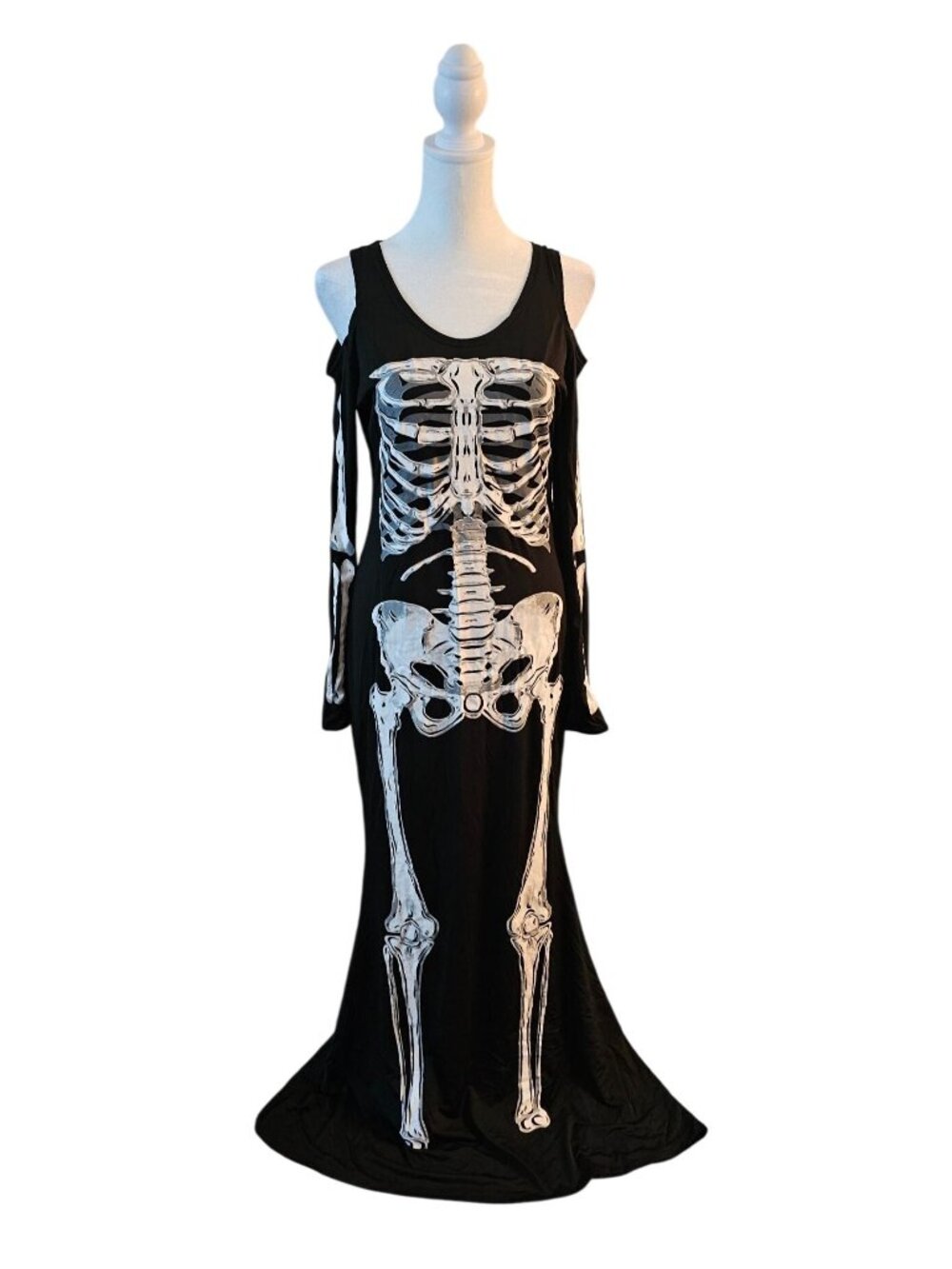 Spirit Halloween Womens Bad To The Bone Skeleton Costume Dress XL Sexy Spooky